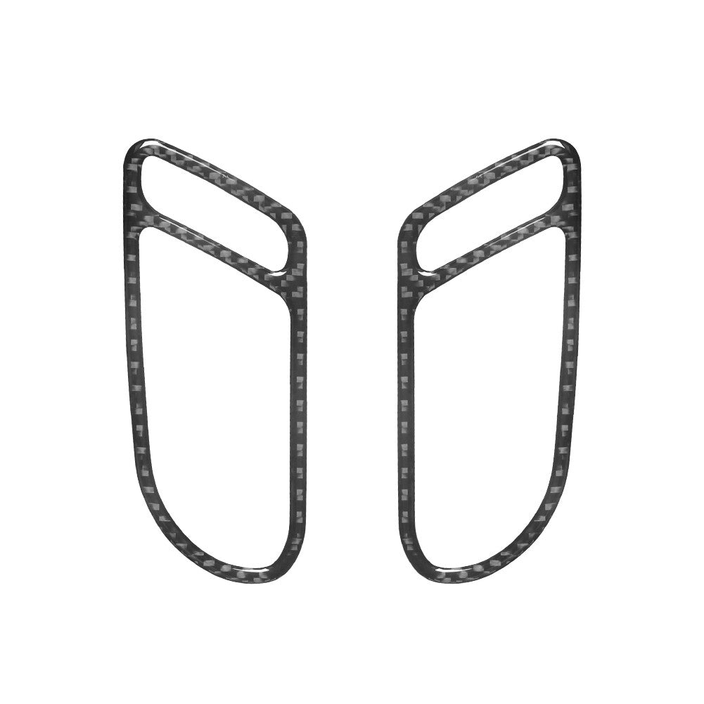 Carbon Fiber Front Door Handel Frame Cover Trim for Volkswagen for Tiguan 2013-2017