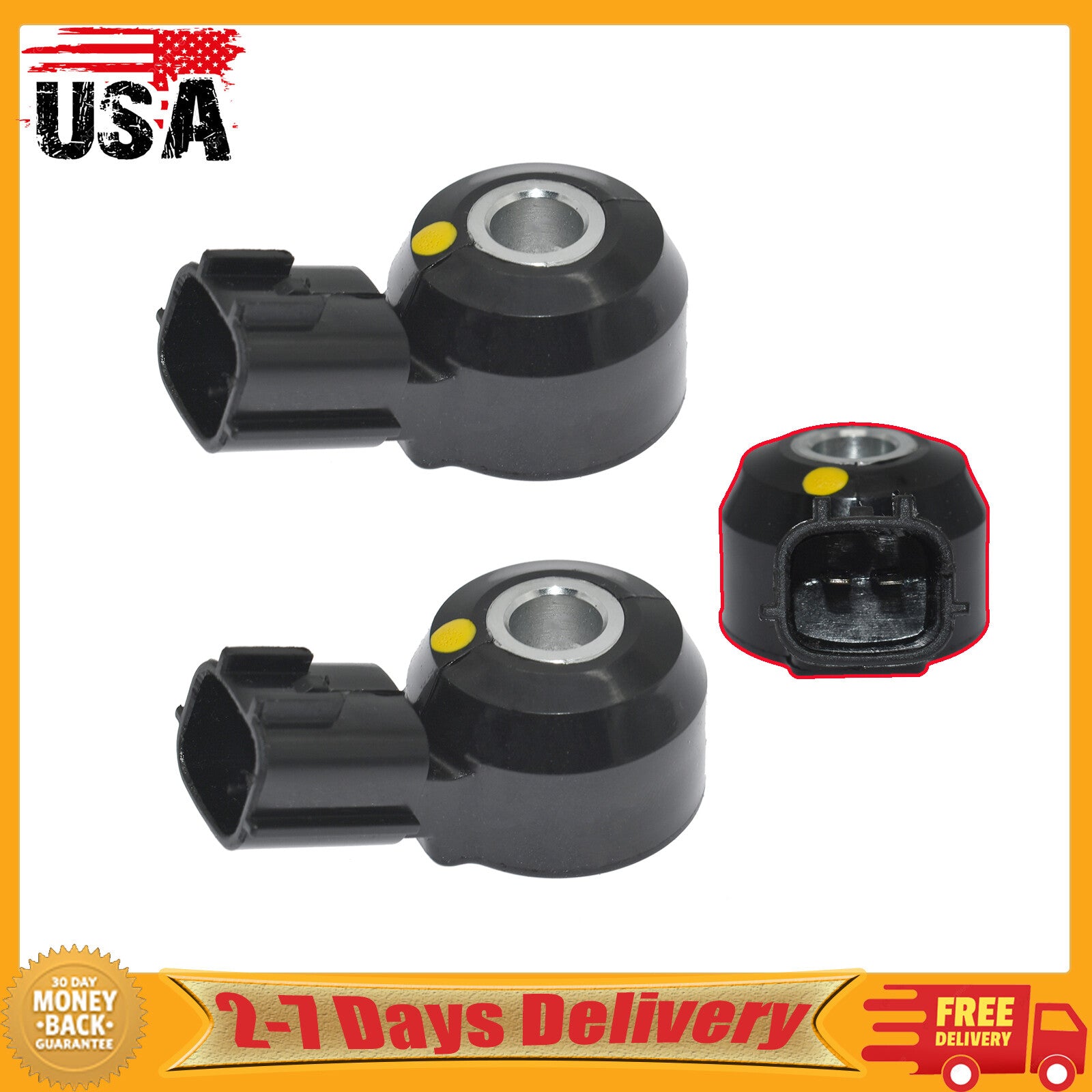 2pc Knock Sensor 22060-7B000 for Nissan Frontier Xterra for Mercury Villager 3.3L V6