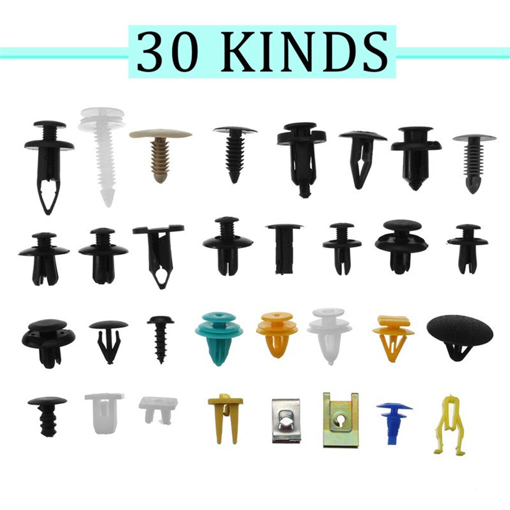 Hybrid car bumper fender trim panel retainer rivet push clip for Ford