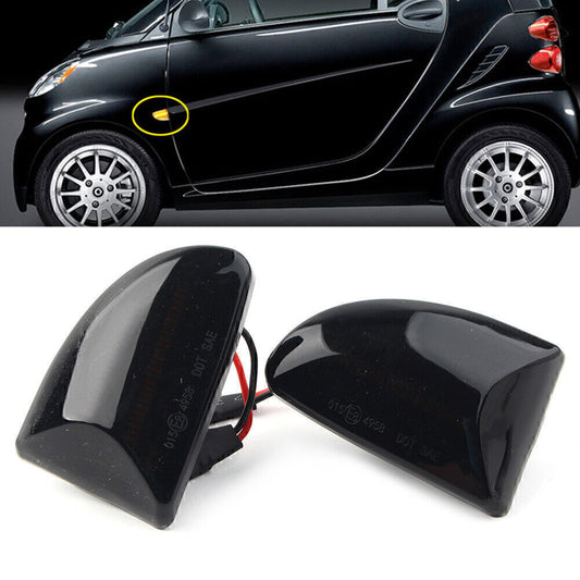 2x LED for Fortwo Coupe/Cabrio Sequential Dynamic Side Marker Turn Signal Light