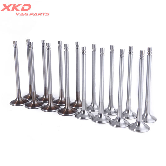 1.8T 2.0T 16 IntakeExhaust Valves for VW for Golf for Audi A3 for A6 for A5 CJEB CNCD CNCE