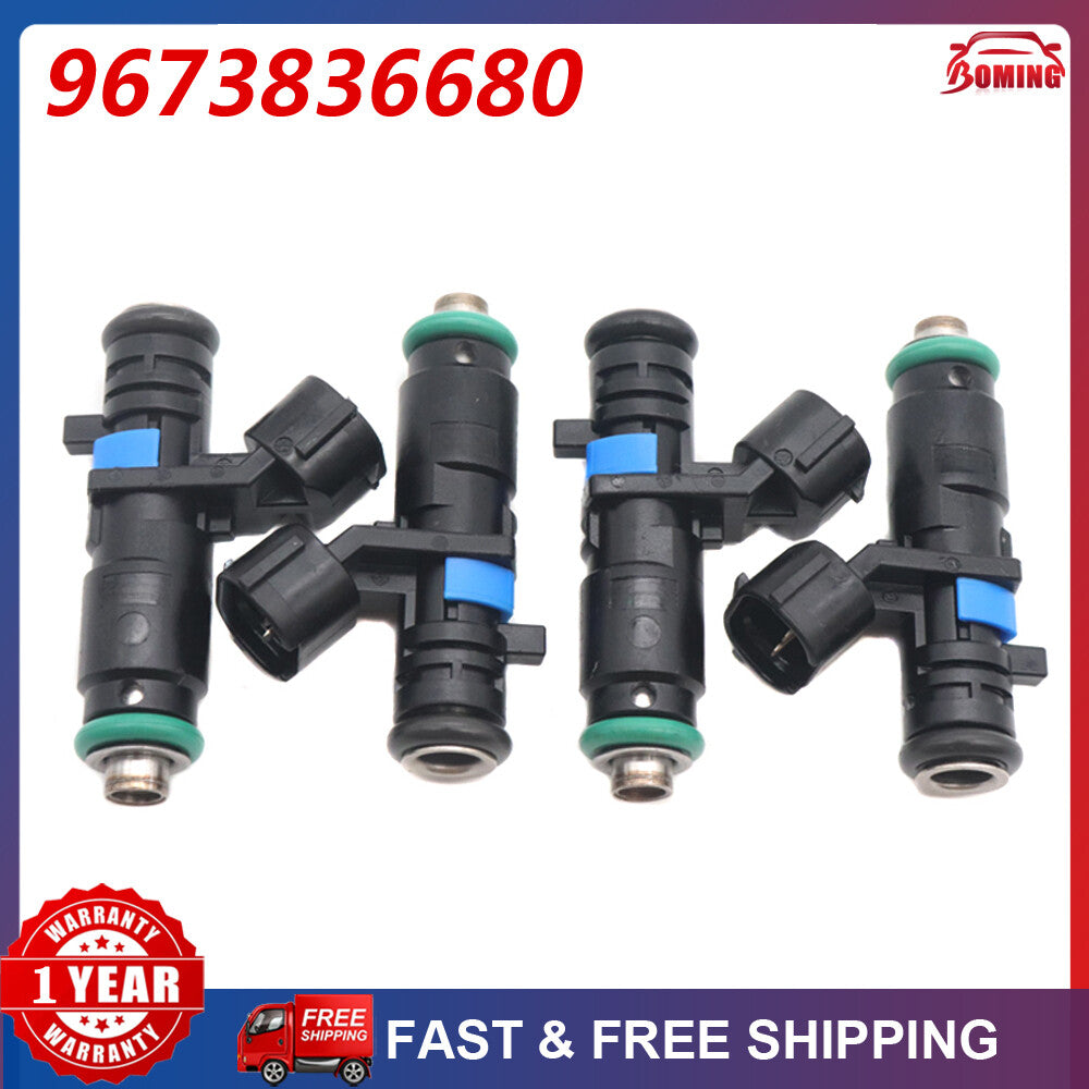 New 4PCS 9673836680 Fuel Injector 0280157141 ?for Peugeot 301 1.6 for Citroen C4 1.6