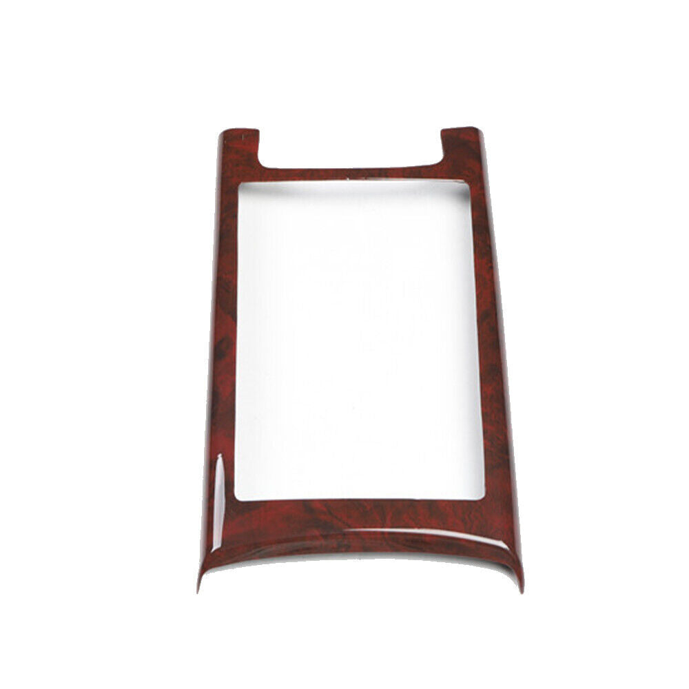 Car Inner Console Storage Box Cover Trim Fit for Audi A6L 2005-2011 Brown Wood