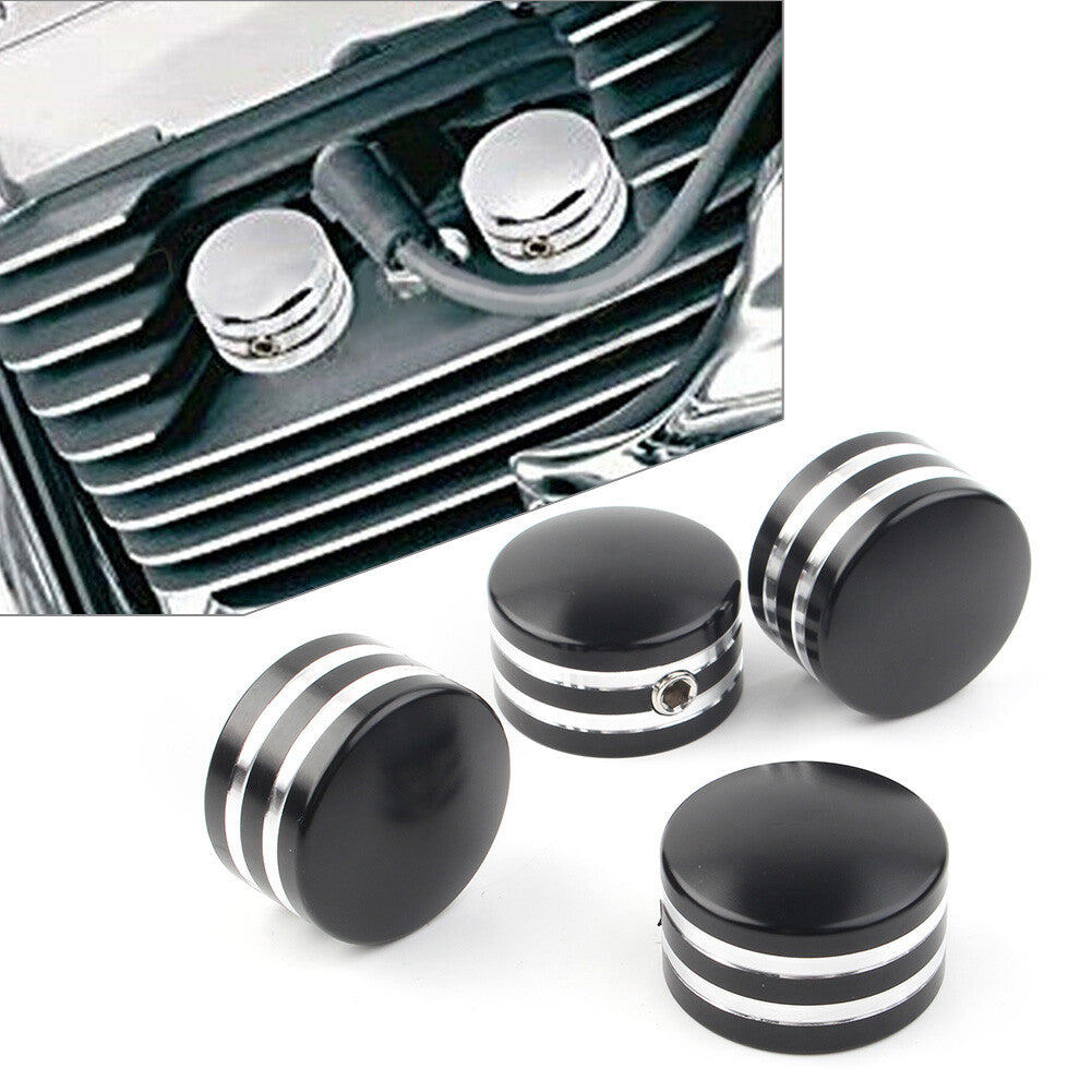 Fit for Harley Sportster XL 883 1200 1986-2017 Twin Cam 1999-17 4x Head Bolt Covers