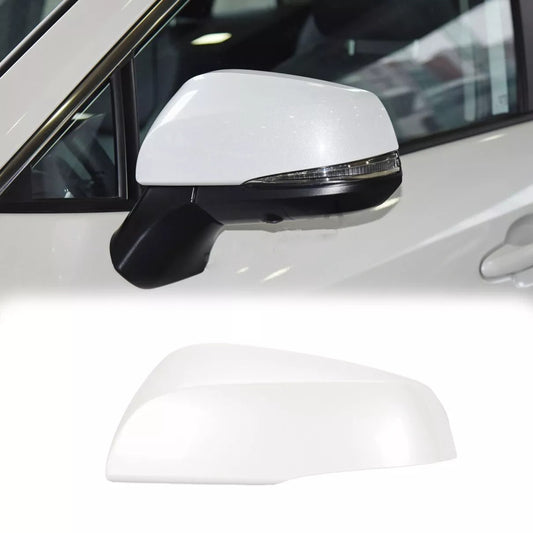 Pearl White Left Driver Side Rear Mirror Cap Cover for Toyota RAV4 19-22