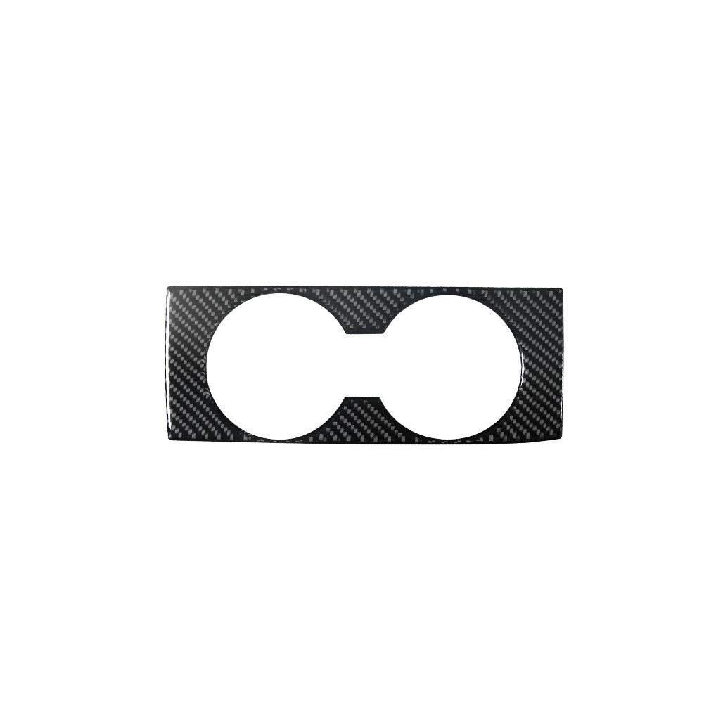 Carbon Fiber Rear Center Cup Holder Frame Trim Cover for Chevy Impala 2014-2020