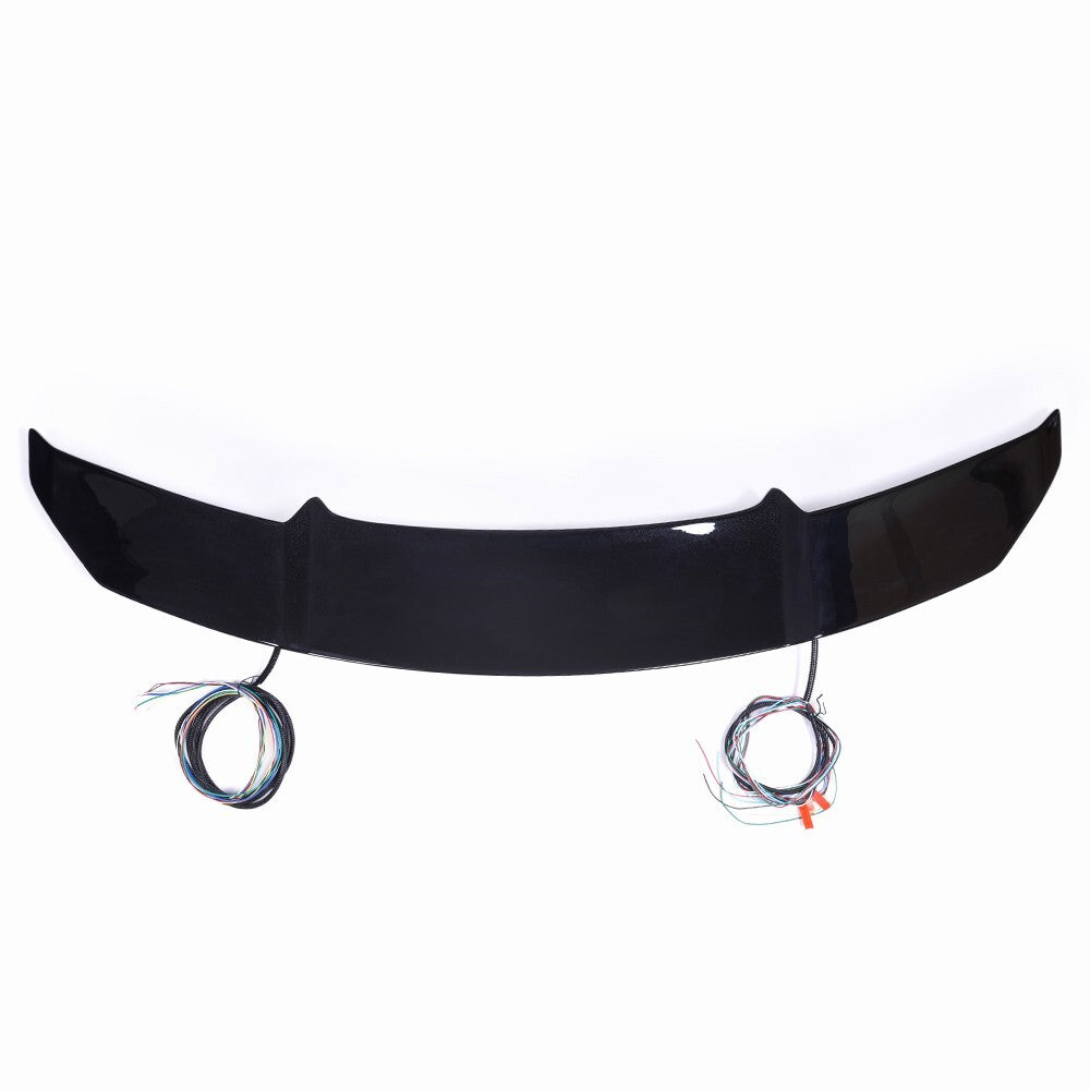 Black ABS Active Aero Spoiler Adjustable Spoiler Rear Trunk Lift Tail Wings Kit