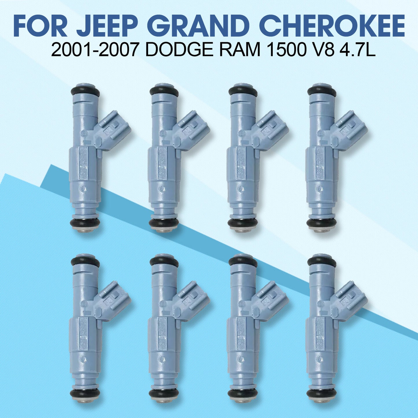 8-pack fuel injectors 0280155849 suitable for 01-07 for Dodge Dakota Durango for Ram 1500 4.7L V8