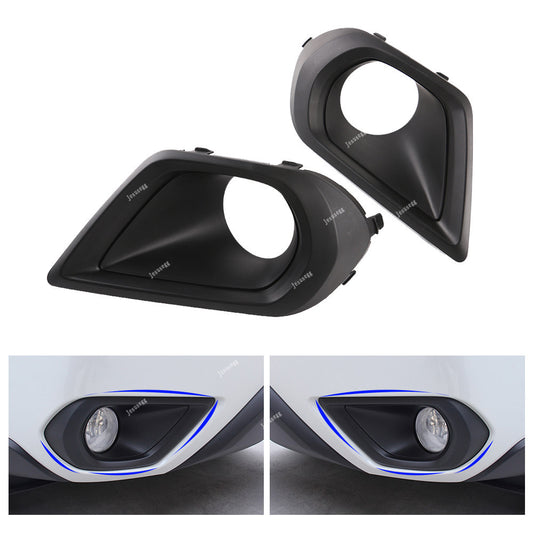 Pair Front Bumper Insert Fog Light Bezel Cover for 2014-2016 for Subaru for Forester