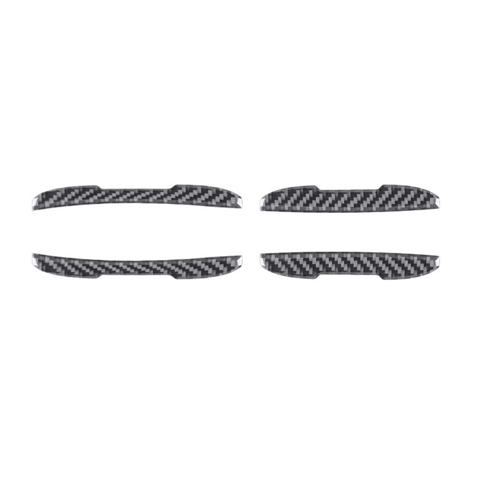 4Pcs Carbon Fiber Exterior Door Anti-collision Cover Trim for Porsche Taycan