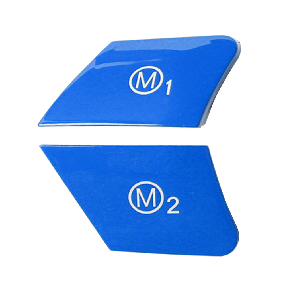 Fit for BMW 1 2 3 4 5 6 Series X5 Steering Wheel M1 M2 Mode Switch Button Cover Blue