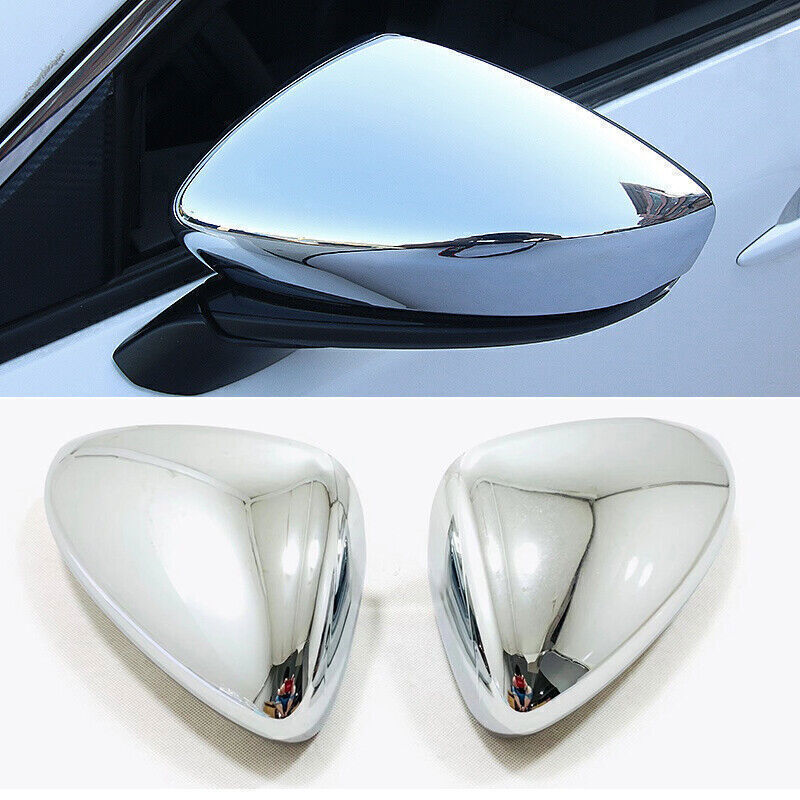for Mazda 3 Axela 2019-2023 Chrome Outer Rearview Side Door Mirror Cover Trim 2X