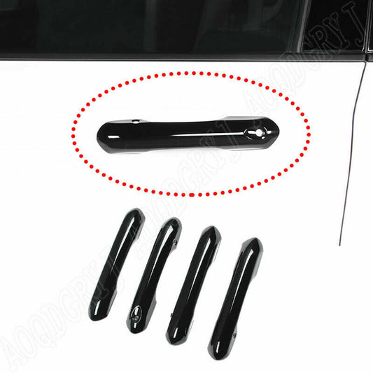 New Gloss Black Door Handle Moulding Cover Trim Fits for Ford Explorer 2020-2022