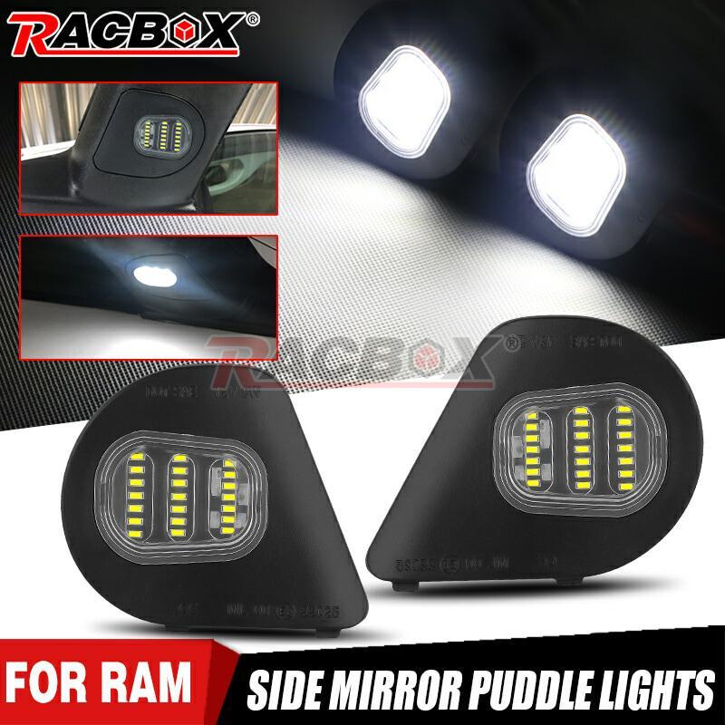 Pair Mirror Puddle Light 24LED Lamp for Dodge for Ram 1500 2500 3500 4500 2010-2019