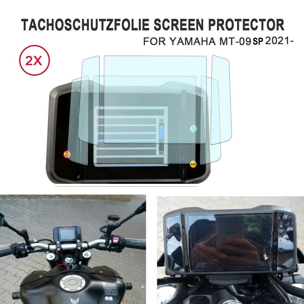 for YAMAHA MT-09 / FZ-09 (SP) (2021-) Dashboard Screen Protector 2 x Ultra Clear