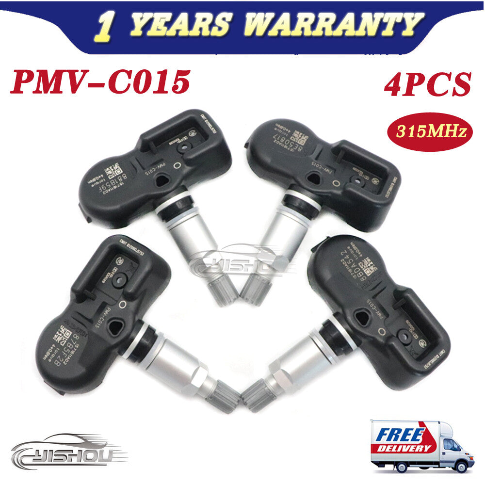 4x 42607-06030 PMV-C015 TPMS TIRE PRESSURE SENSOR for Toyota Tacoma for Lexus 315MHz