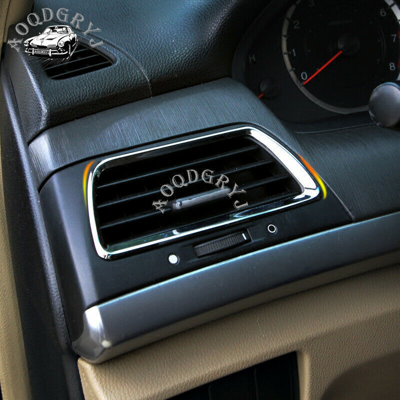 Silver Car Front Air Vent Outlet Frame Cover Trim for Honda Accord 4DR 2008-2012