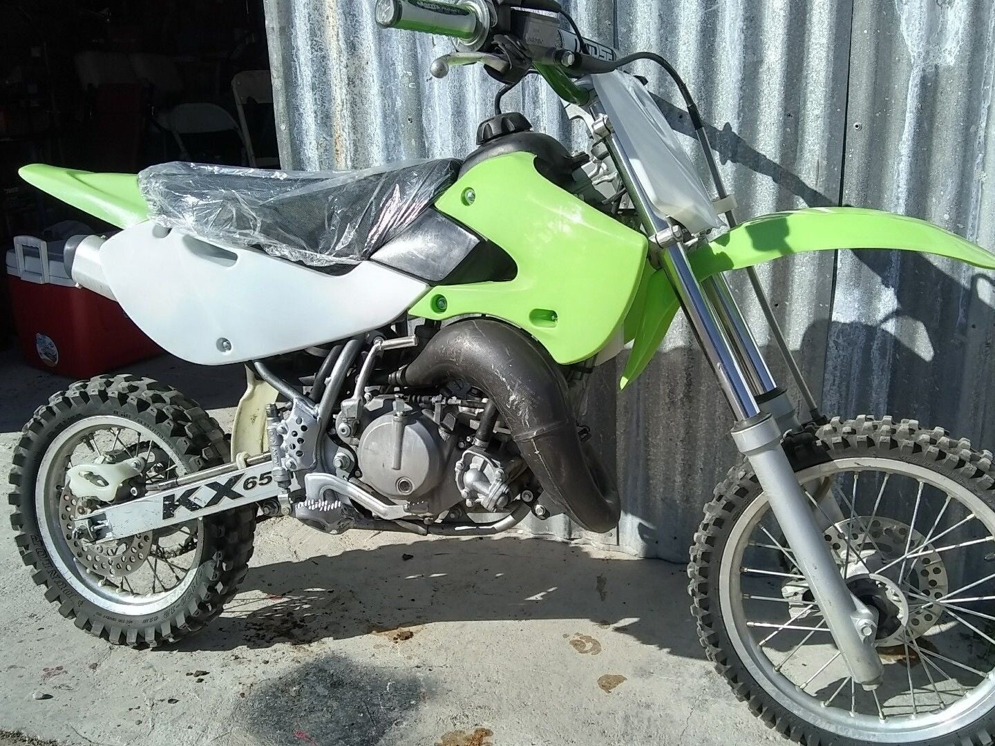 Plastic fender decal graphic kit for KLX 110 and KX 65 Dirt Pit Bike Motocross