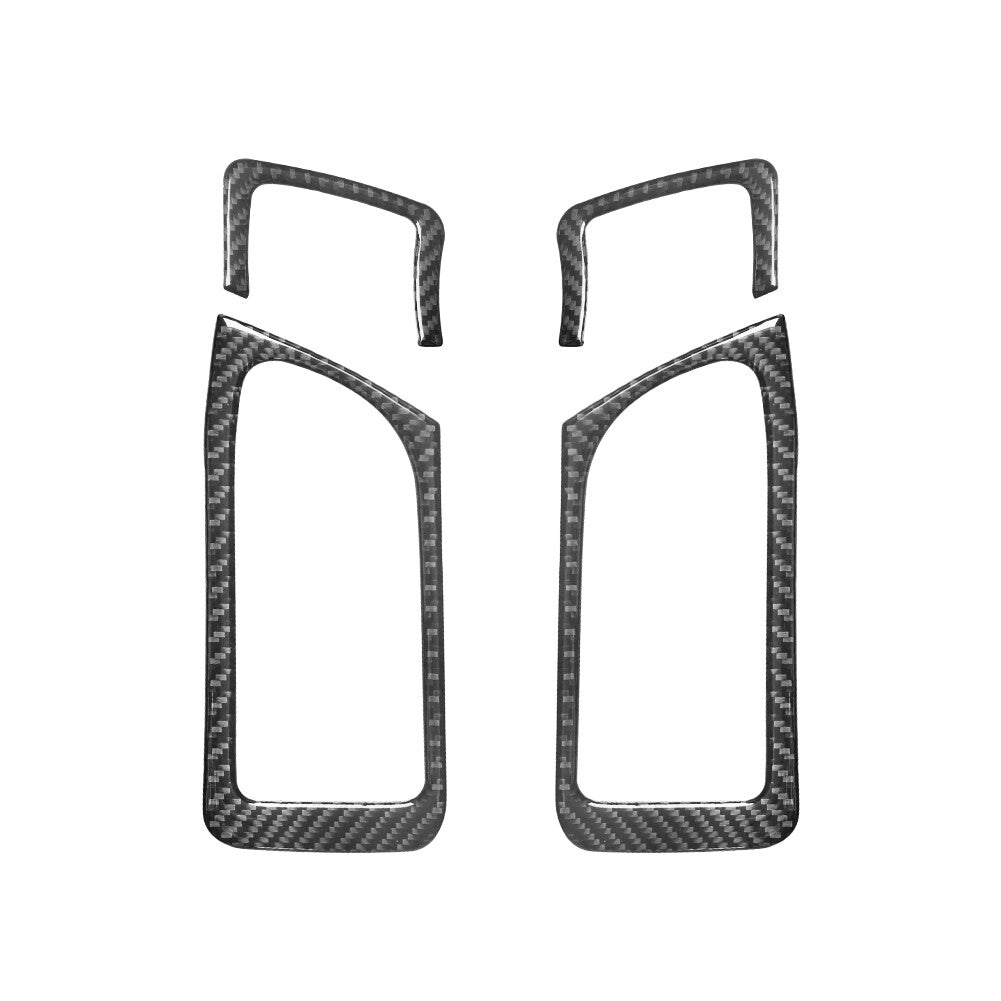 4X Rear Carbon F Door Buckle Trims for Land Rover Discovery Sport 2015-19