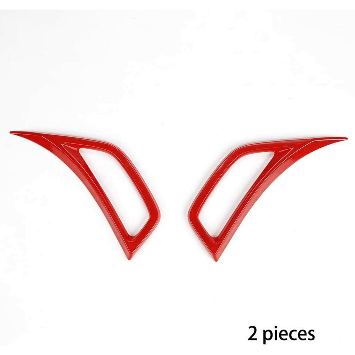 Car Fender Air Vent Outlet Cover Trim Fit for Jeep for Wrangler JL JT 2018+ Red