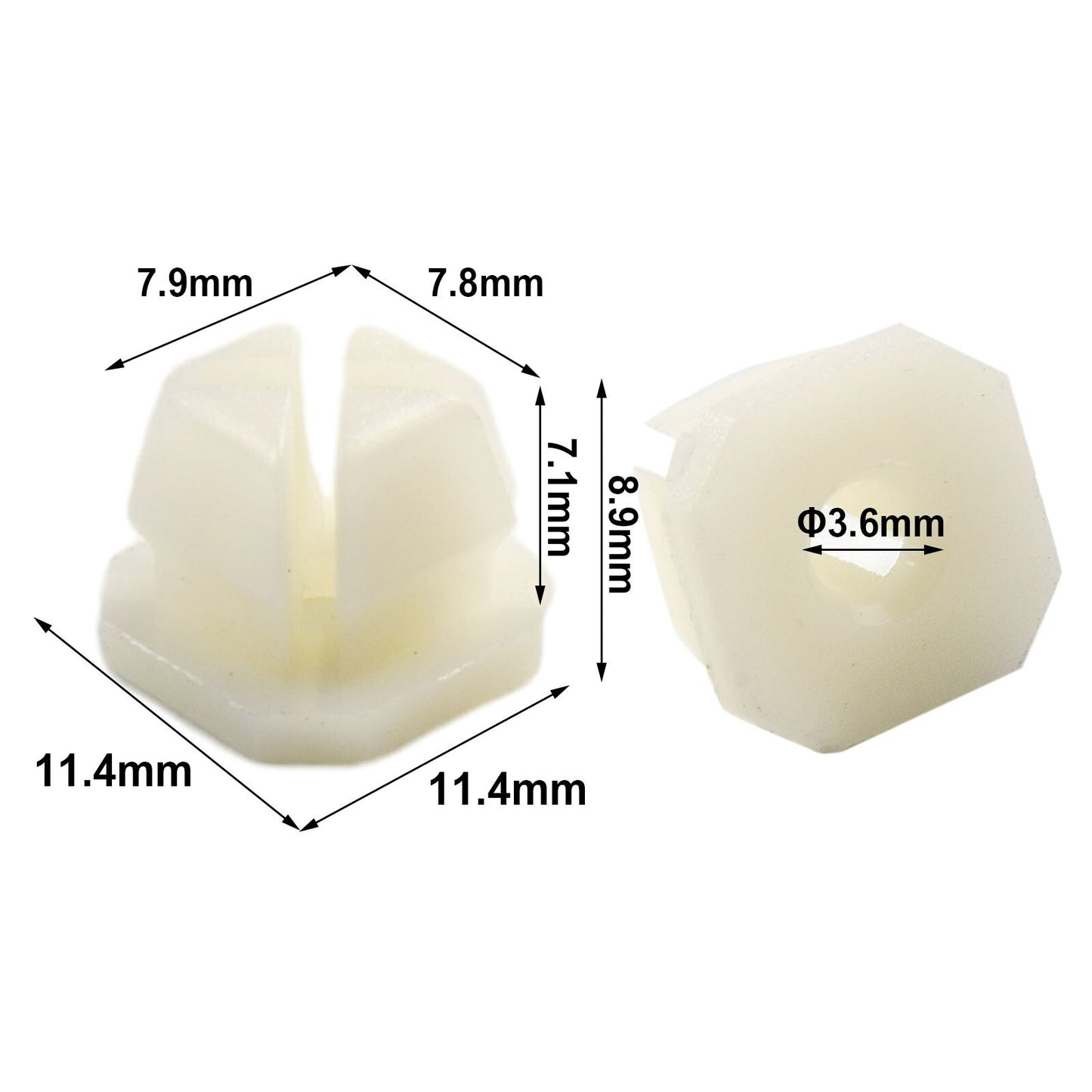 8 10 Car headlight frame nut clip accessories for 3919773, suitable for 5/16 holes