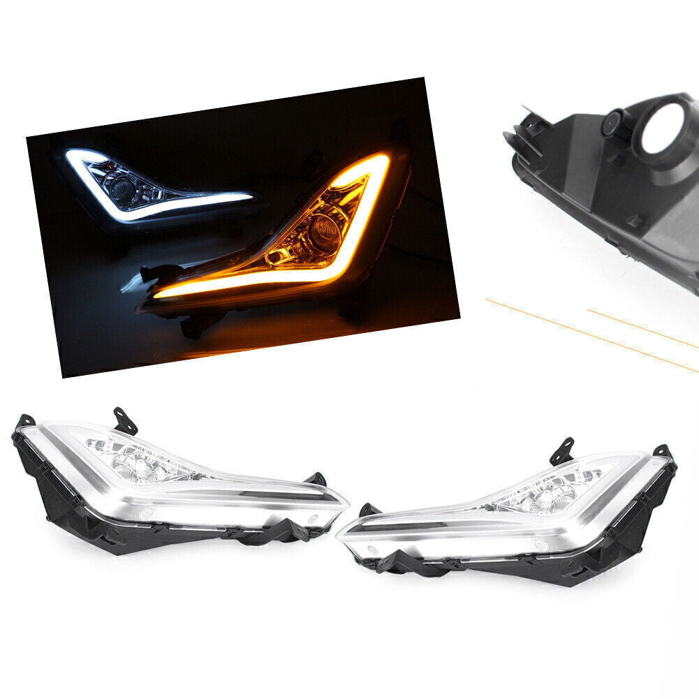 2x LED Daytime Running Fog Driving Lights Lamp DRL Fit for Hyundai for Elantra 2014-2015