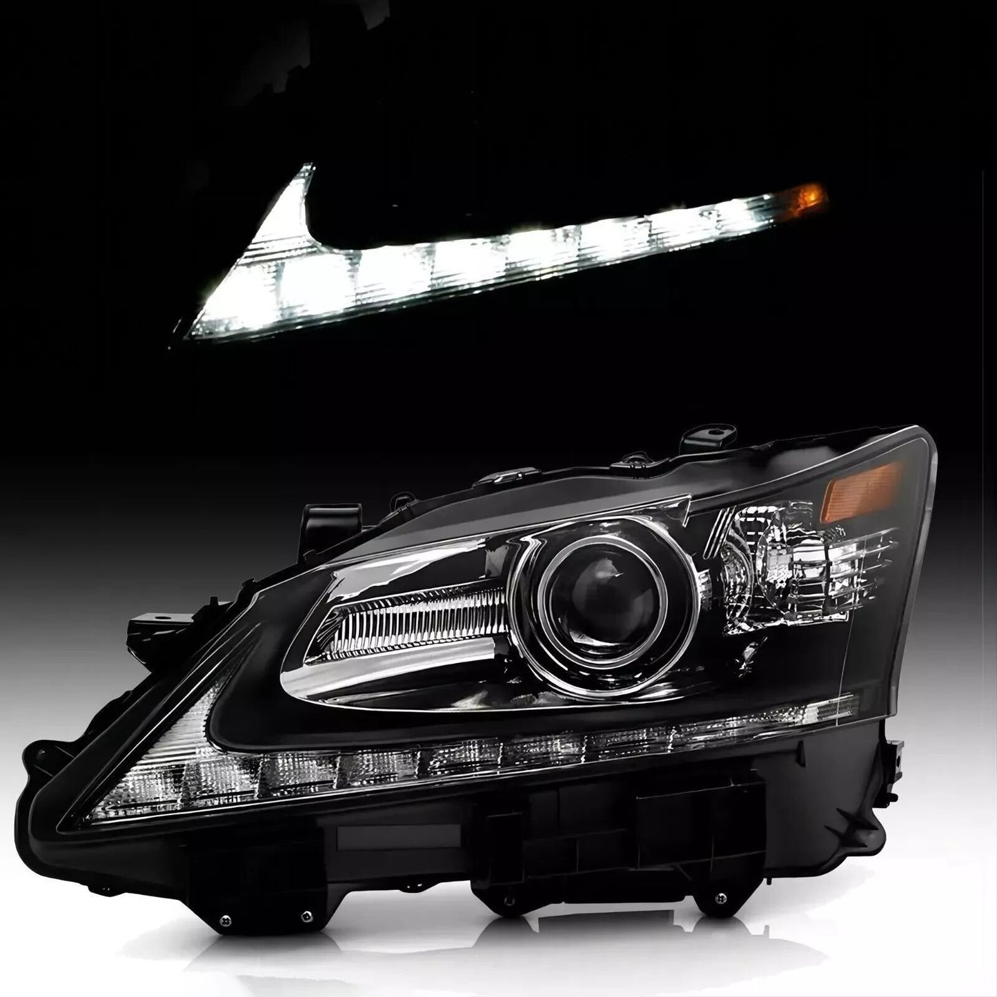 For 2013-2015 for Lexus GS350 GS450h HID w/o AFS LED DRL Projector Headlight- Driver