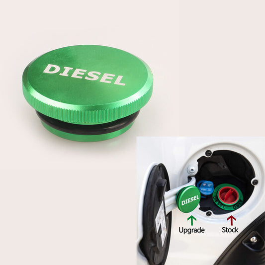 For 2013-2018 for Dodge for Ram Diesel Billet Aluminum Fuel Cap Magnetic Green