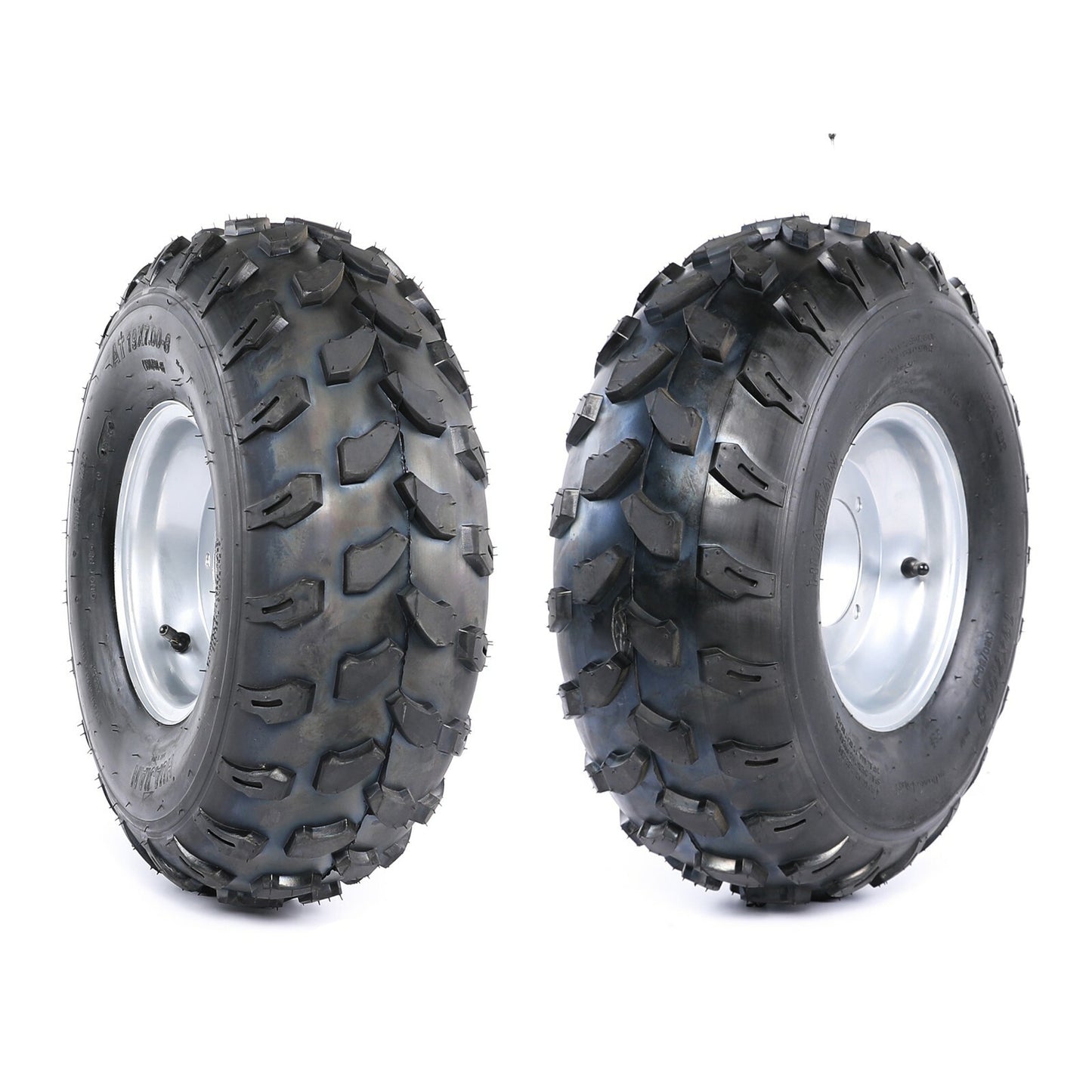 Set of 2 ATV Wheels 8 inch Tyres 19x7-8 19x7.00-8 Tyre Rim 4 Stud Quad Go Kart