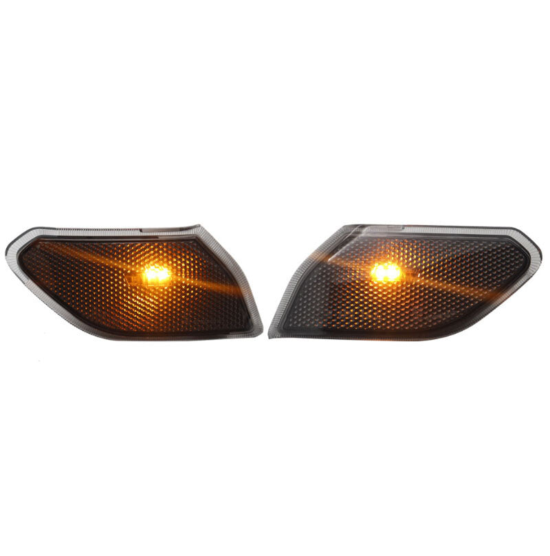 A pair of LED turn signal lights and headlight smoke lights for Jeep for Wrangler JL 2018-2021
