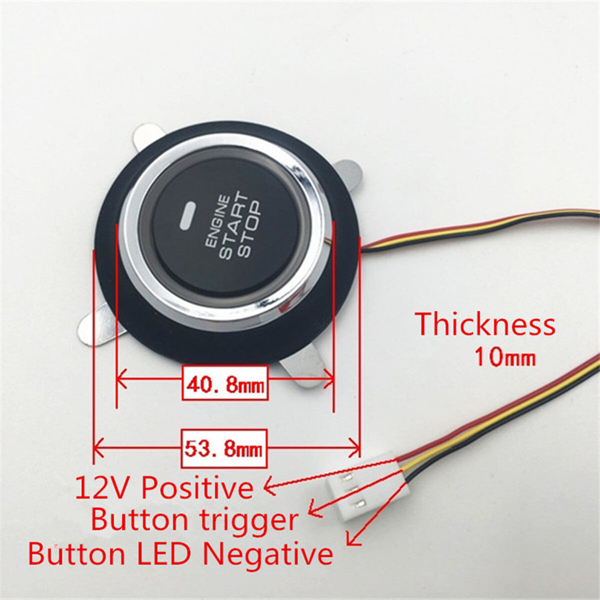12V Car Engine PUSH START BUTTON Ignition Engine Ignition Starter Accessories