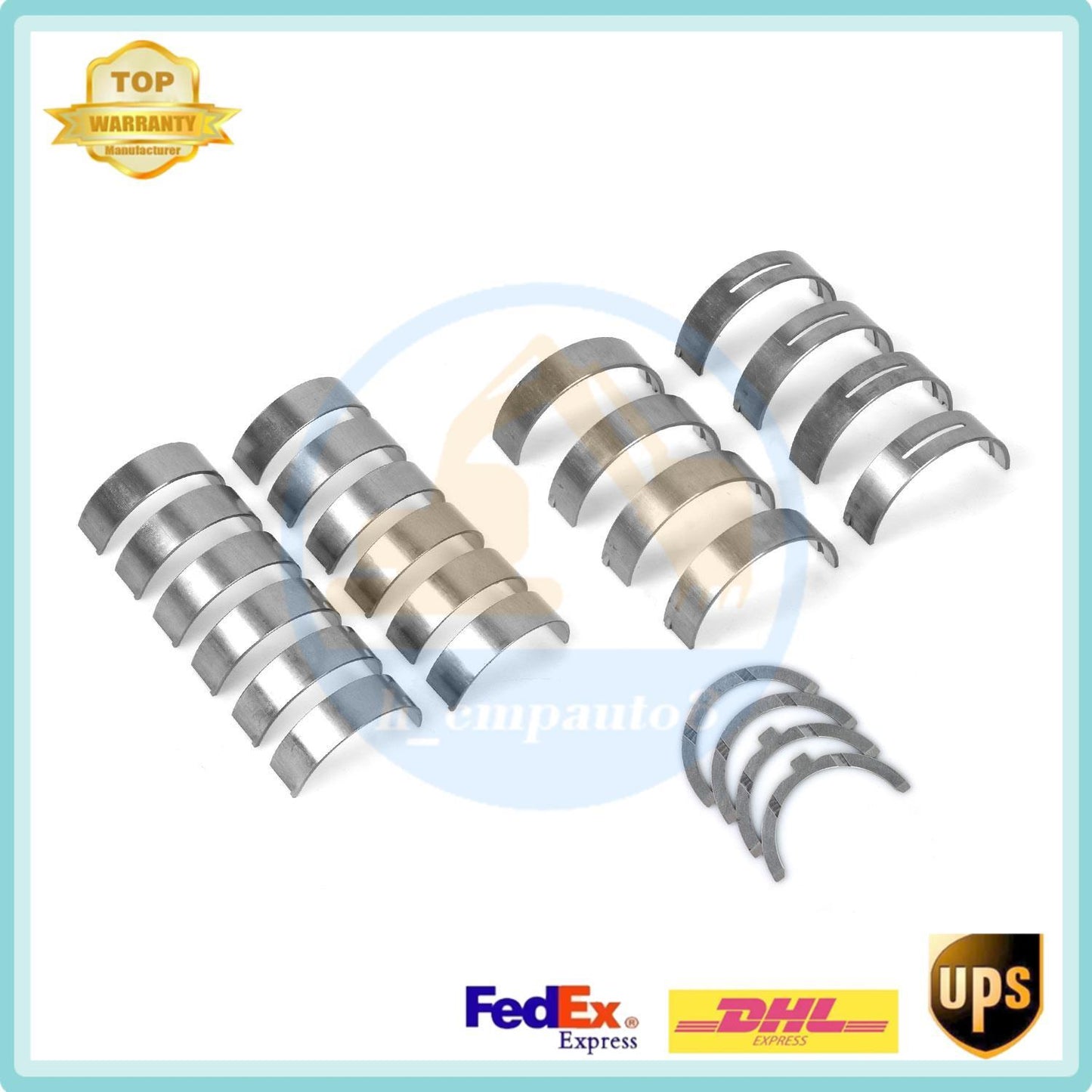 G6EA Main Connecting Conrod Bearings+Thrust Set for Hyundai for Kia 2.7L 21020-37000