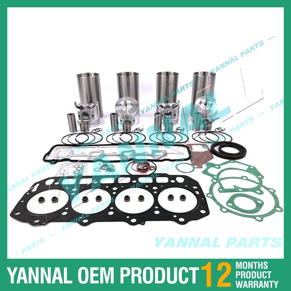 4TNE98 Overhaul and Rebuild Kit with Complete Gaskets for Yanmar Diesel Engines