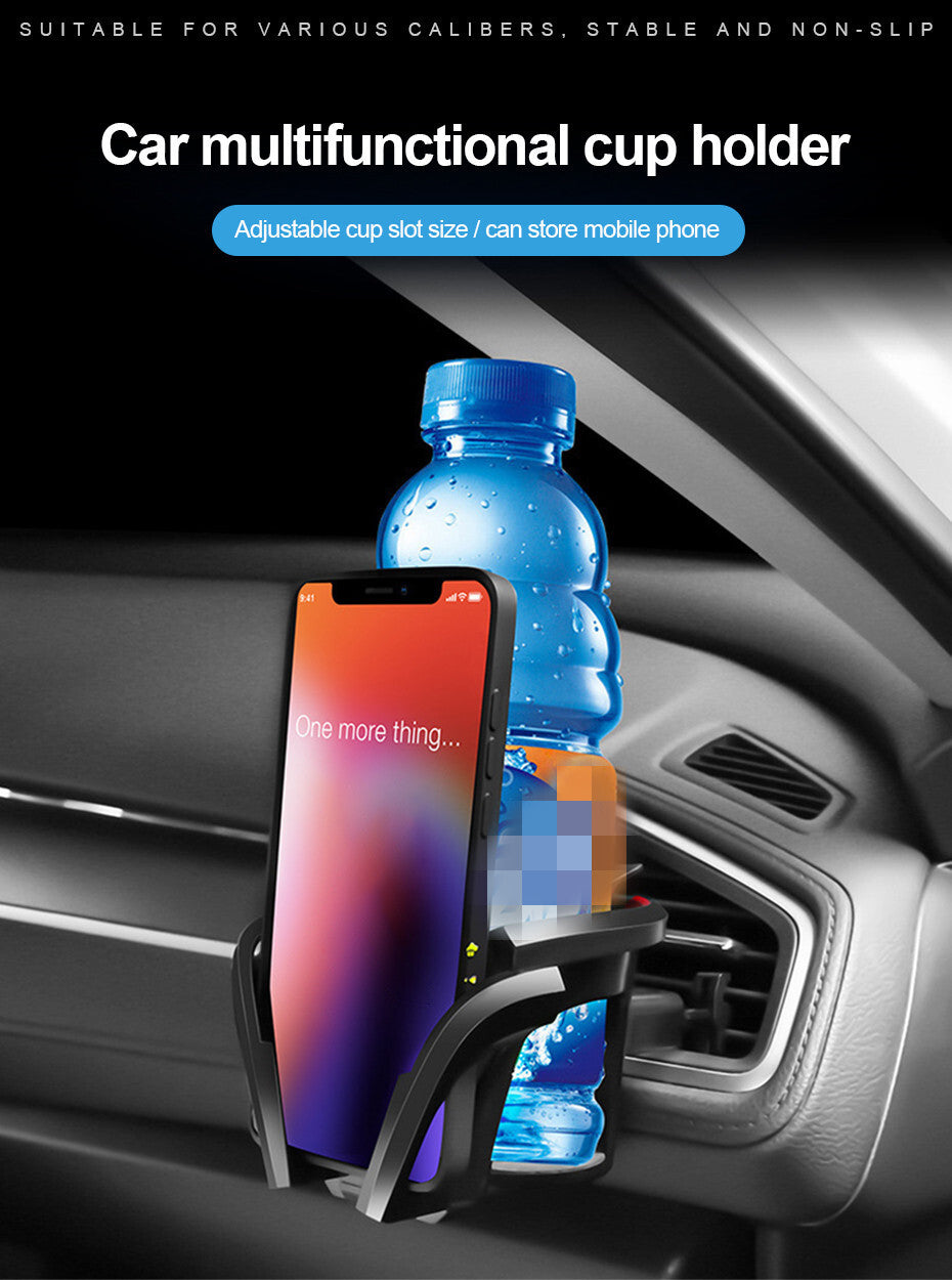 Car Air Outlet Water Cup Holder Auto Bracket Smartphone Hook Clip Adjustable