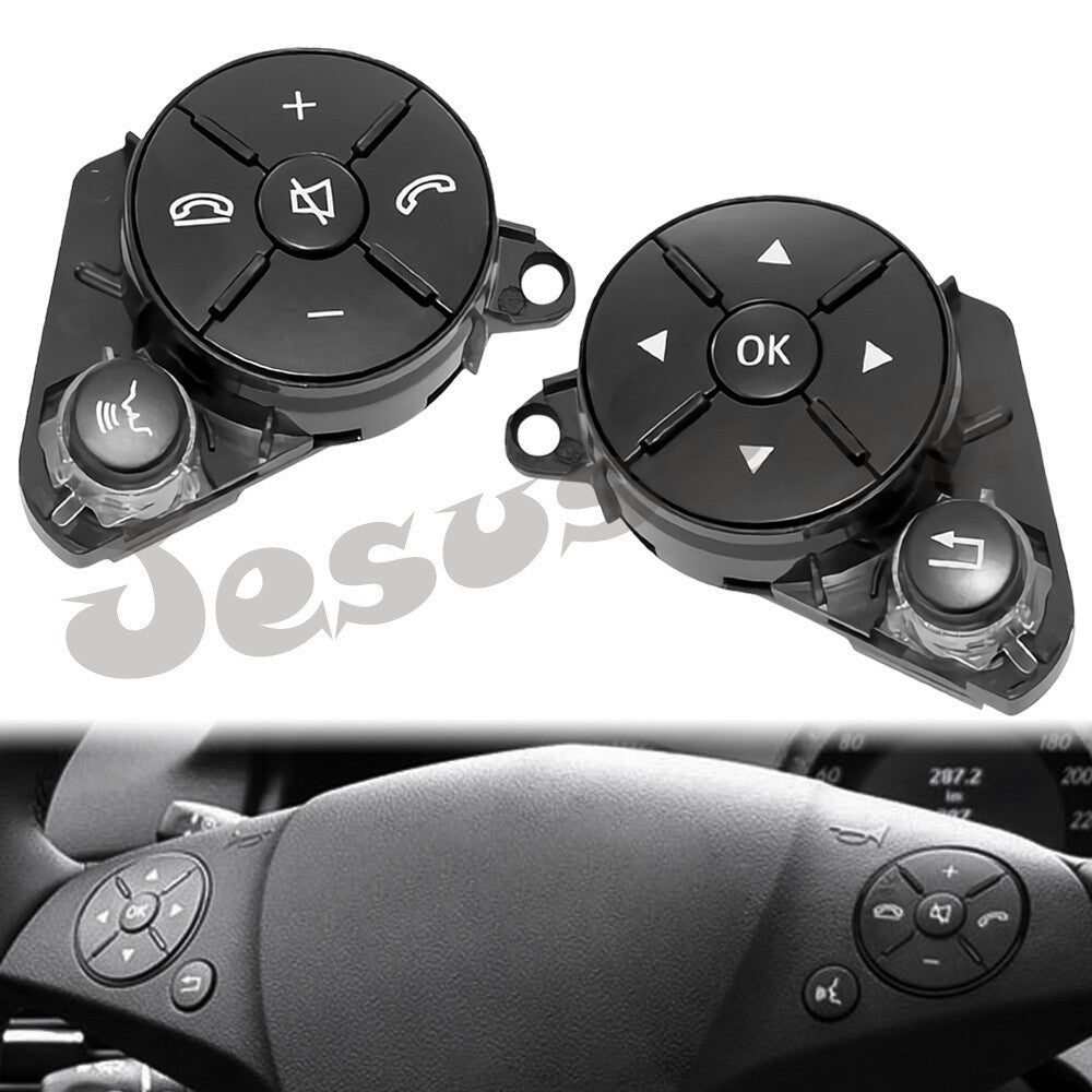 RHLH Steering Wheel Sync Control Switch Button for Benz W204 W212 C/E/GLK-CLass