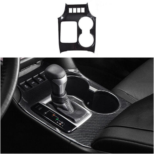 Carbon Fiber Print Console Gear Shift Panel 1pcs for Toyota Highlander 2014-2019