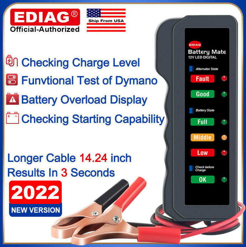 Brand New 12V Battery Tester, Automotive Diagnostic Tools, Scanner, Load Analyzer