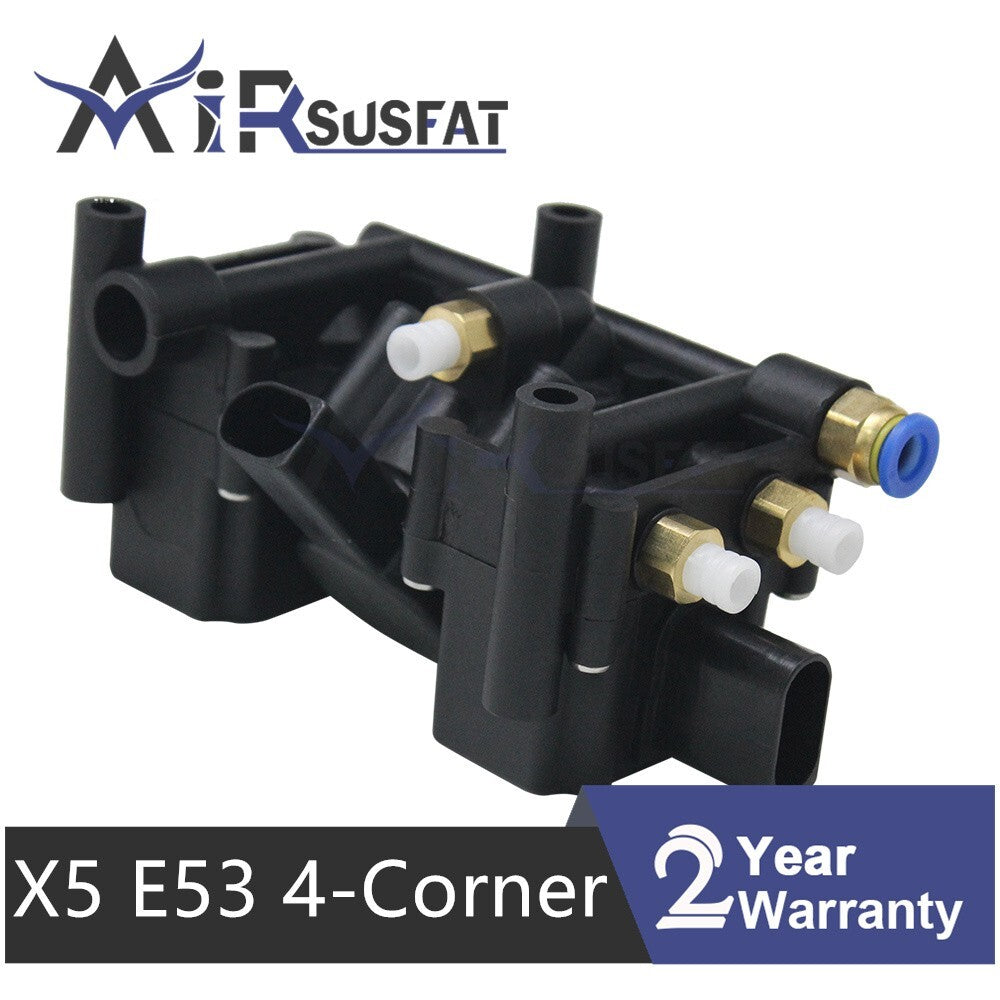 for Rolls-Royce RR1 RR2 for BMW X5 E53 4-Corner Air Suspension Solenoid Valve Block