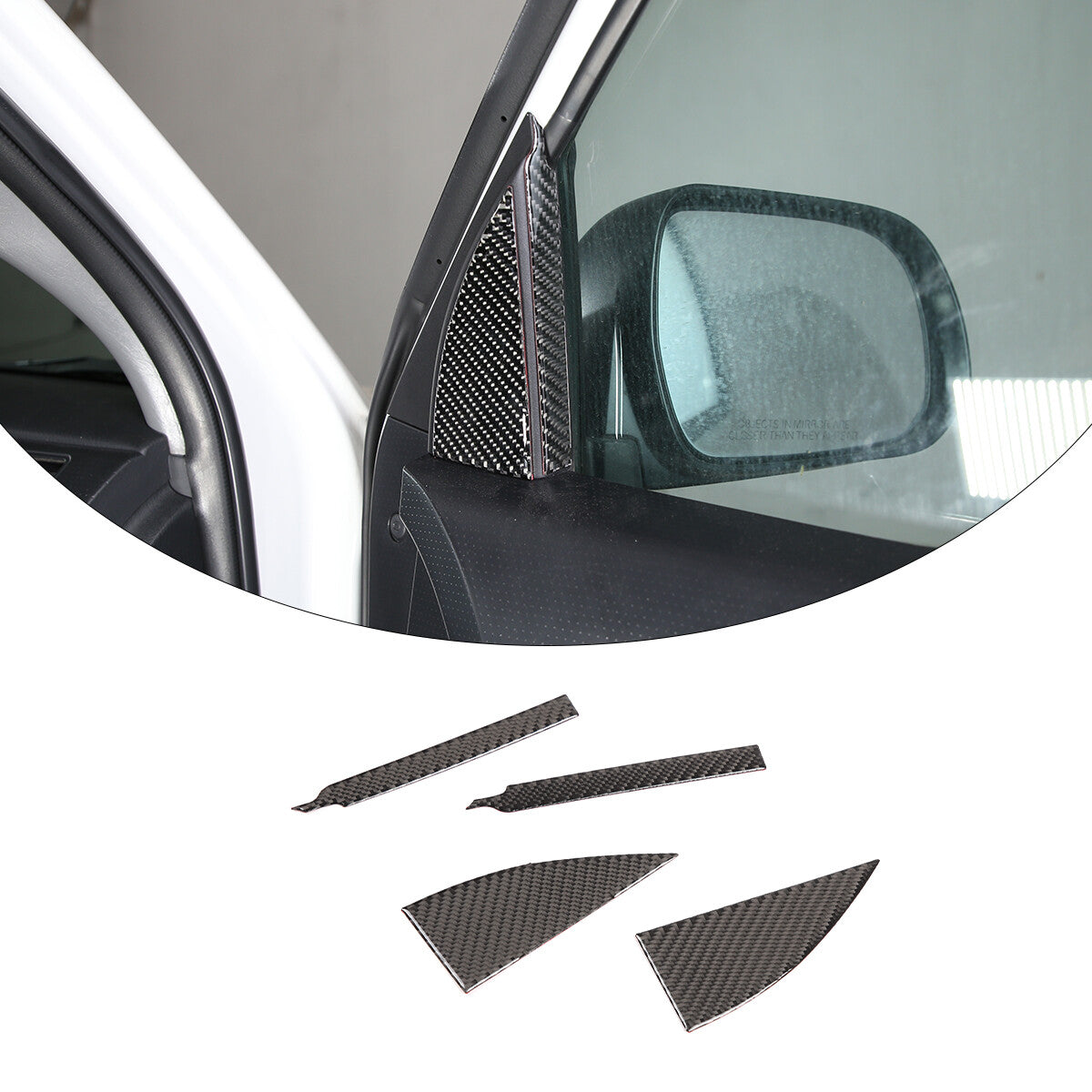 Matte black ABS window lifter switch frame decorative cover for Mazda MX-5 2016-2023