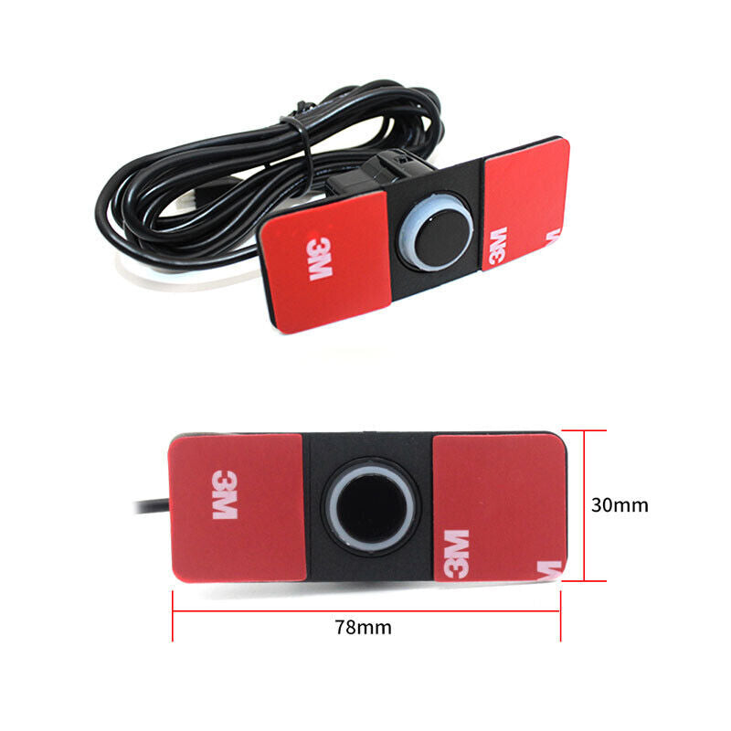 12V 8-probe parking sensor dual-core dual-LCD display car SUV alarm system kit