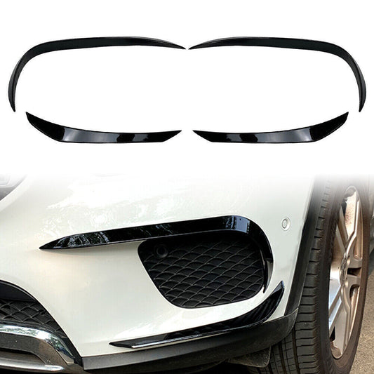 Front Bumper Lip Splitter Spoiler Black for Mercedes-Benz GLB X247 2020-2021 Car