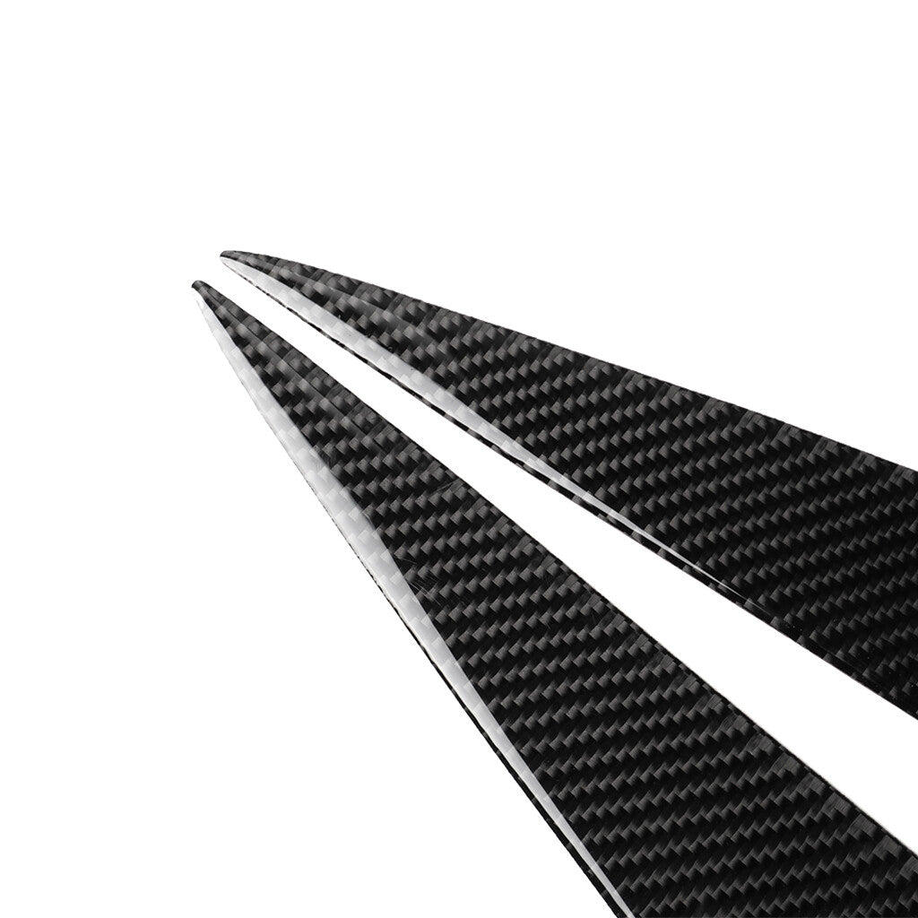 2x carbon fiber headlights eyebrow trim for BMW 5 Series F10 2010-2013