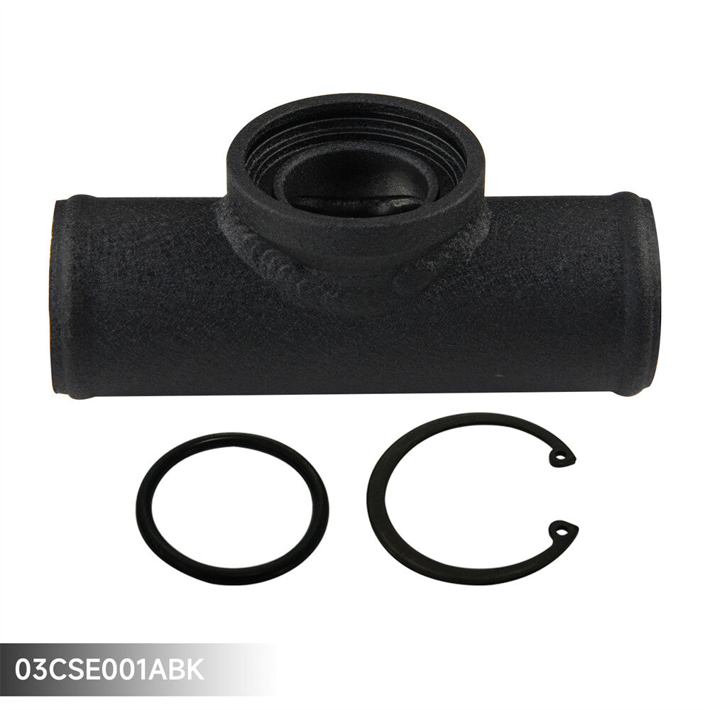 Universal SSQV 2 51mm Aluminum Turbo Blow Off Valve Flange Adapter Pipe Black