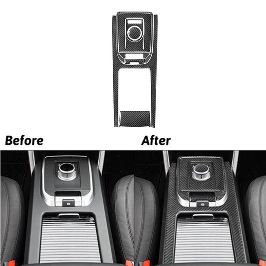 Carbon Fiber Center Console Cover Trim for Land Rover Discovery Sport 2015-2019