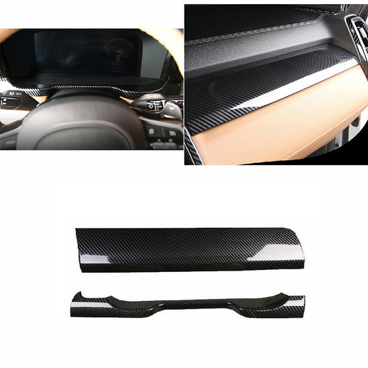 for Kia Sorento 2021-2023 Carbon Fiber Inner Console Dashboard Stripe Cover Trim