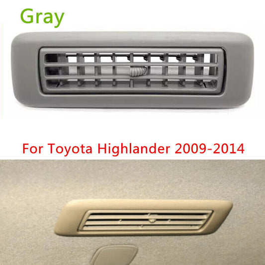 Gray Car Roof Panel Air Conditioner Vent Grille for Toyota Highlander 2009-2014