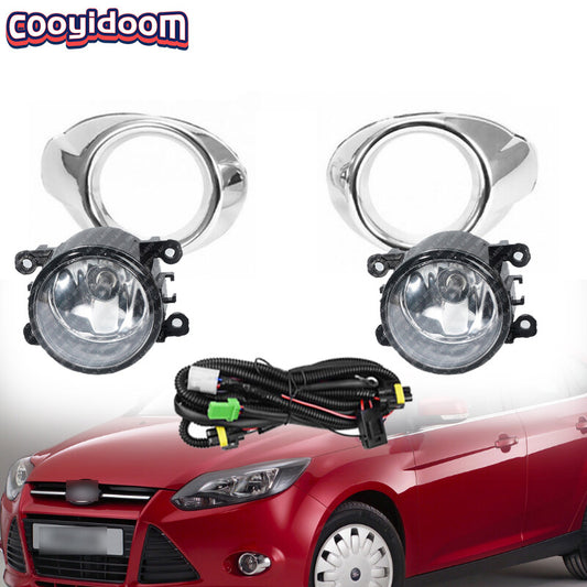 Fog light cover kit with fog light wiring for Ford Focus 3 (2012-2014)