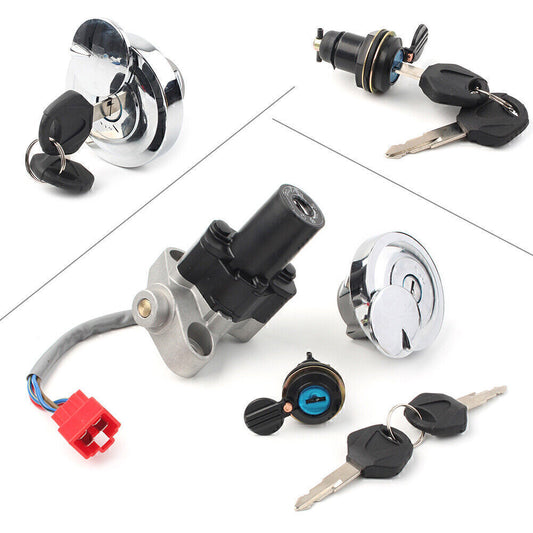 Fuel Gas Cap Ignition Switch for Seat Lock Set for Yamaha XVS1100 V-Star Silverado