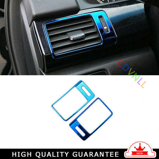 LR AC Air Outlet Vent Cover Trim for Honda Accord 9th 2014-2017 Blue Titanium