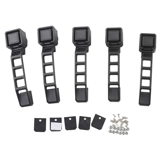 Suitable for 07-18 for Jeep for Wrangler JK 4-door 5-piece black door handles and tailgate handles AT